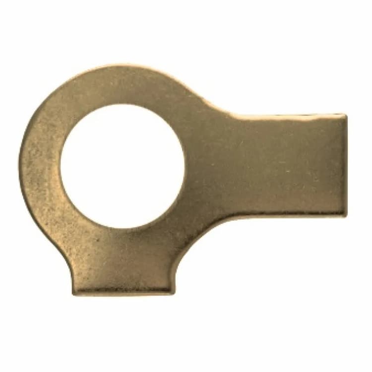 Шайба d13, DIN 463 стопорная плоская с двумя лапками, латунь