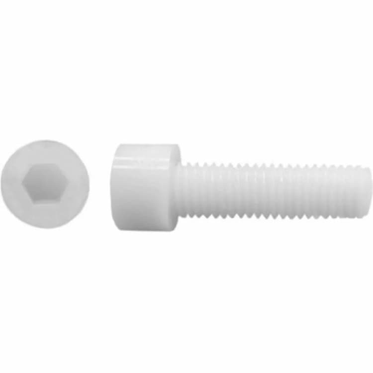 Винт М8х60, DIN 912 с цилиндической головкой и внутренним шестигранником, полиамид
