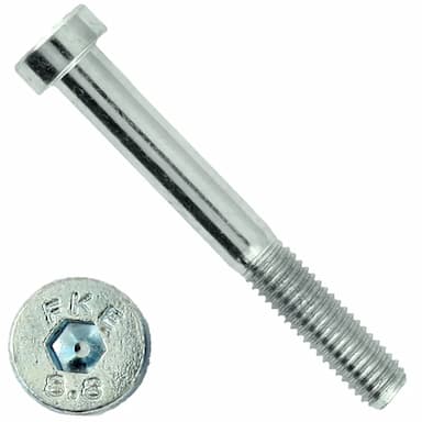 Винт 08.8 М5х30, DIN 7984 с низкой цилиндрической головкой и внутренним шестигранником, оцинкованный