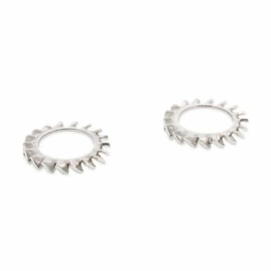 Шайба М2.5 d2.7, DIN 6798 A cтопорная с внешними зубьями, нержавеющая сталь А2