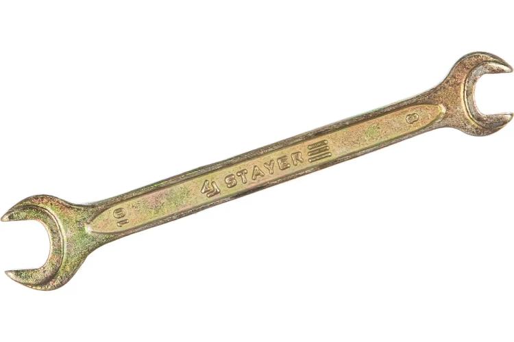 Ключ 8х10 рожковый, STAYER MASTER 27038-08-10