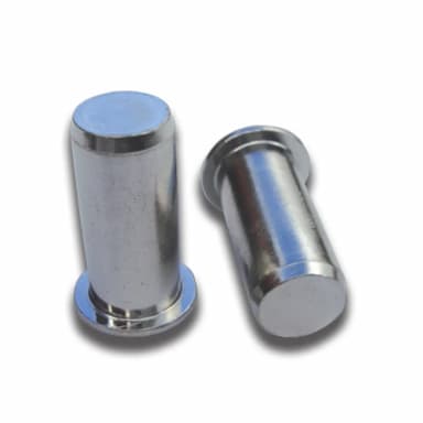 Заклёпка гаечная М5х21 (3.0–5.5), цилиндрическая с цилиндрическим бортиком, закрытая, оцинкованная