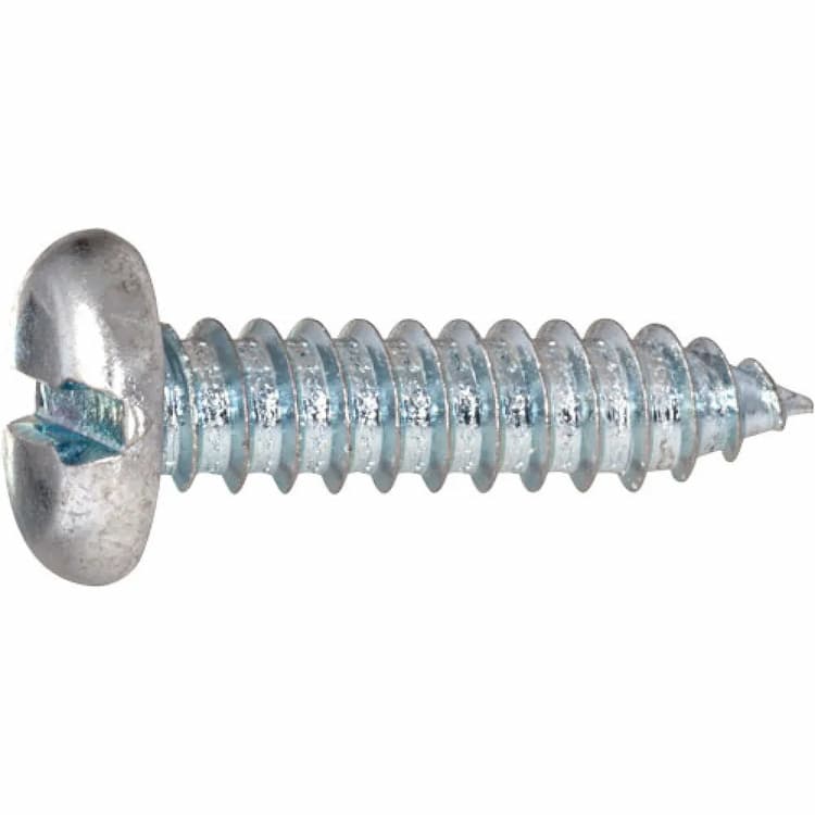 Саморез d2.2х13, DIN 7971 C / ISO 1481 с плоской круглой головкой с прямым шлицем, оцинкованный