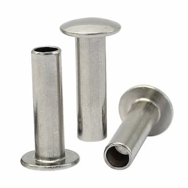 Заклёпка под молоток d6х12, DIN 6791 с полукруглой головкой, оцинкованная