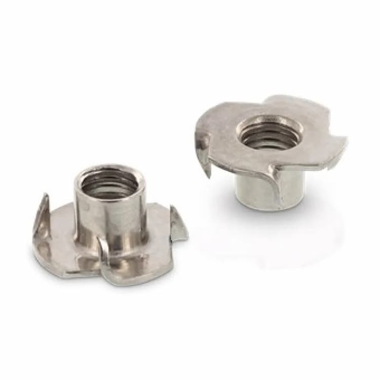 Гайка М5х8, DIN 1624 забивная для древесины, нержавеющая сталь А2