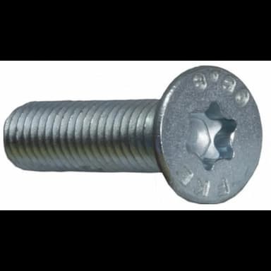 Винт 08.8 М6х10, DIN 965 / ISO 14581 с потайной головкой TORX30, оцинкованный