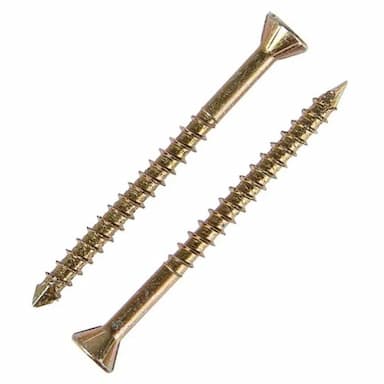 Саморез d4х70, с узкой потайной головкой TORX15 для деревянных полов, оцинкованное желтое