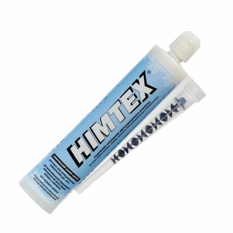 Анкер химический 300 мл, HIMTEX Arctic PROFI 200 винилэстер, зимний до -20°C для бетона и кирпича, с насадкой