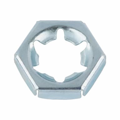 Гайка М16, DIN 7967 стопорная пружинная, оцинкованная