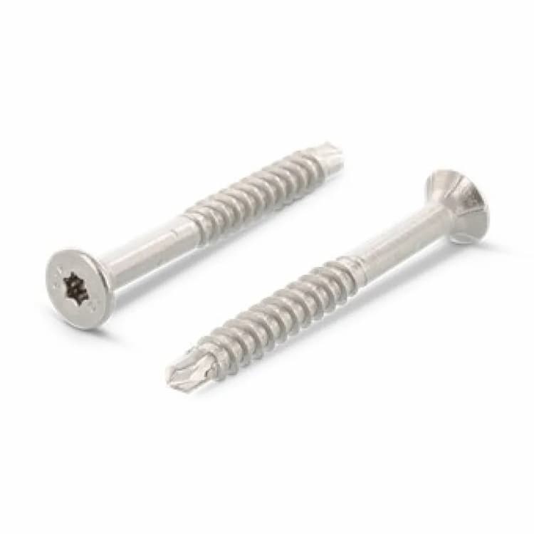 Саморез d5х100/58, ART 9040 конструкционный с потайной головкой TORX20 и сверлом, нержавеющая сталь А2