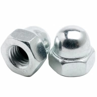 Гайка М14, DIN 1587 колпачковая высокая шестигранная, оцинкованная