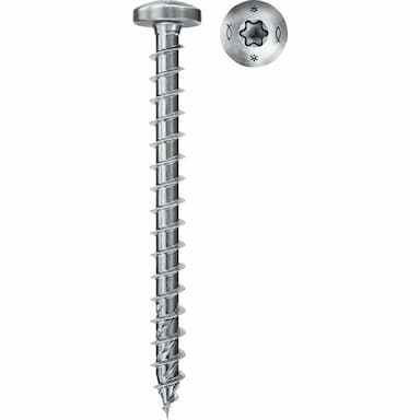 Саморез d6х60, универсальный с полукруглой головкой TX FISCHER FPF II PTF, оцинкованный