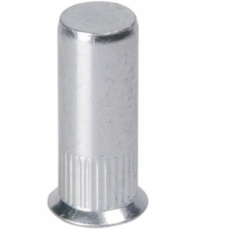 Заклёпка гаечная М6х23.5 (1.5–4), цилиндрическая с потайным бортиком с рифлением, закрытая, оцинкованная