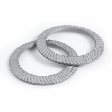 Шайба М2.5, DIN 9250 стопорная с наружными зубцами SCHNORR S, цинковые хлопья