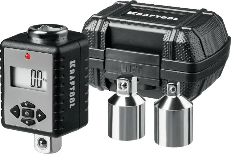 Адаптер динамометрический цифровой 1/2″ с переходниками, KRAFTOOL GRAND 64044-200