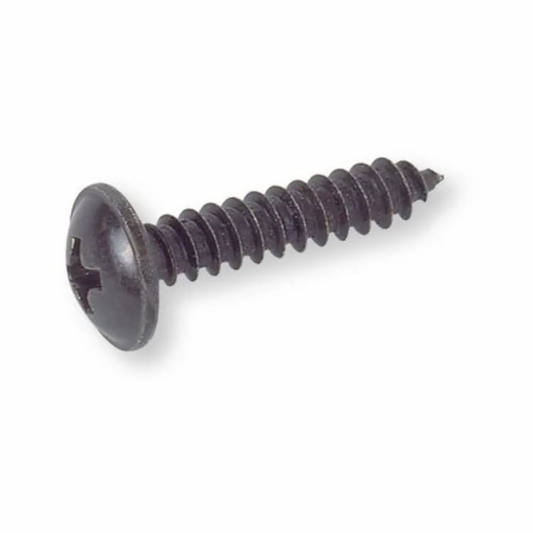 Саморез d3.5х16, DIN 968 c полукруглой головкой и пресс-шайбой, оцинкованное черное