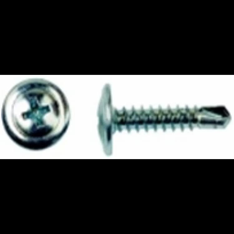 Саморез d4.2х38, с пресс-шайбой со сверлом КЛОП, оцинкованный