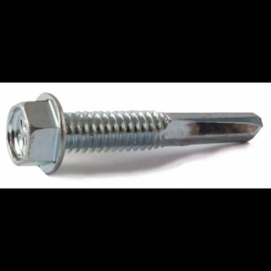 Саморез d5.5х51, DIN 7504 K с шестигранной головкой с увеличенным сверлом до 12 мм, оцинкованный
