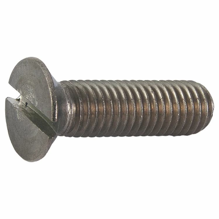 Винт 4.8 М1.6х4, DIN 963 / ISO 2009 с потайной головкой и прямым шлицем