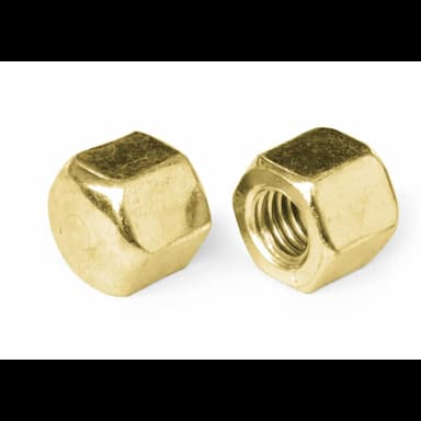 Гайка М4, DIN 917 колпачковая низкая глухая, латунь