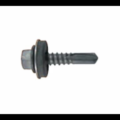 Саморез d5.5х25, с увеличенным сверлом по стали до 5 мм шайба EPDM SW8, цинковые хлопья