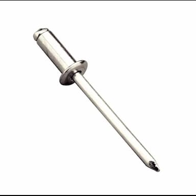 Заклёпка вытяжная d4.8х14, DIN 7337 A стандартная, Алюминий / Нержавеющая сталь А2 (AL/А2)