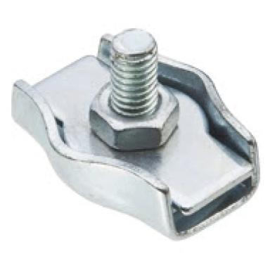 Зажим для троса d5, симплекс, оцинкованный