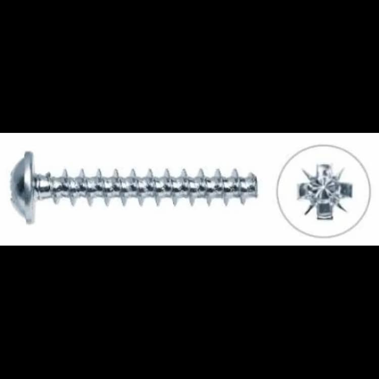 Саморез d4х16, ART 88202 RST с полукруглой головкой с фланцем тупоконечный PZ, оцинкованный