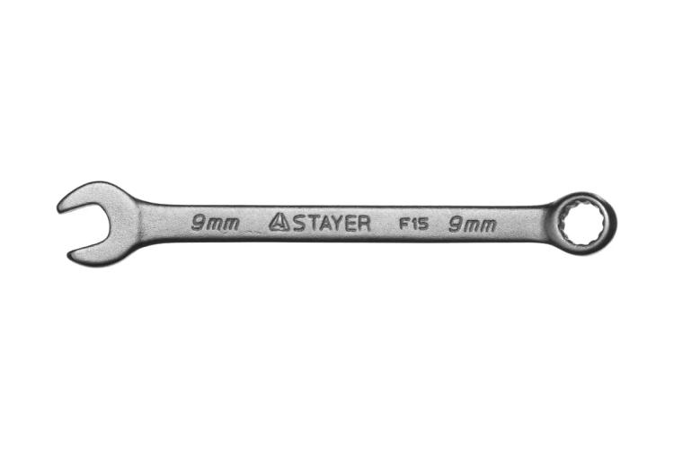 Ключ 9 мм комбинированный, STAYER MASTER 27085-09