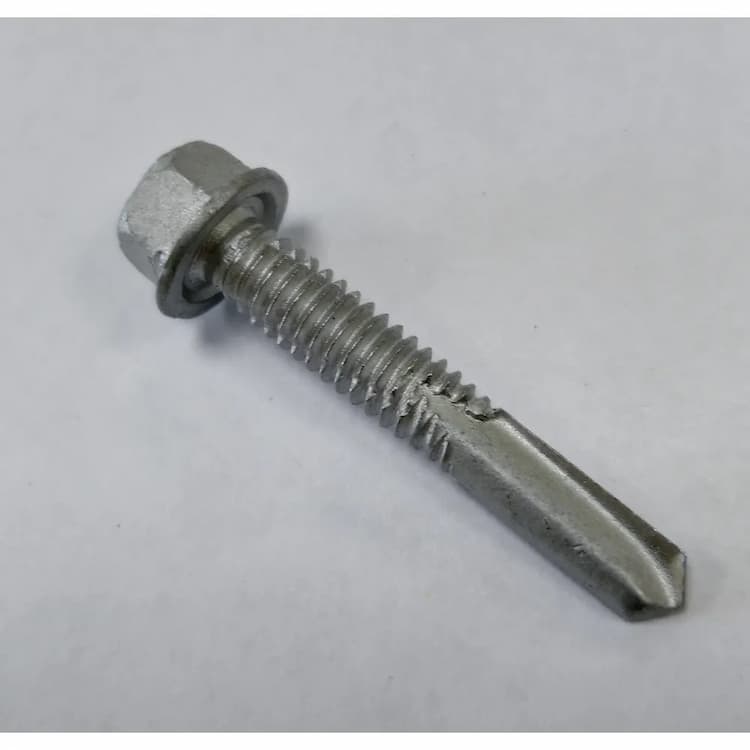 Саморез d5.5х38, с увеличенным сверлом по стали до 12 мм (без шайбы) -ламельное покрытие, цинковые хлопья