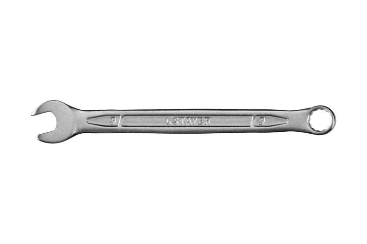 Ключ 9 мм комбинированный, STAYER PROFI 27081-09