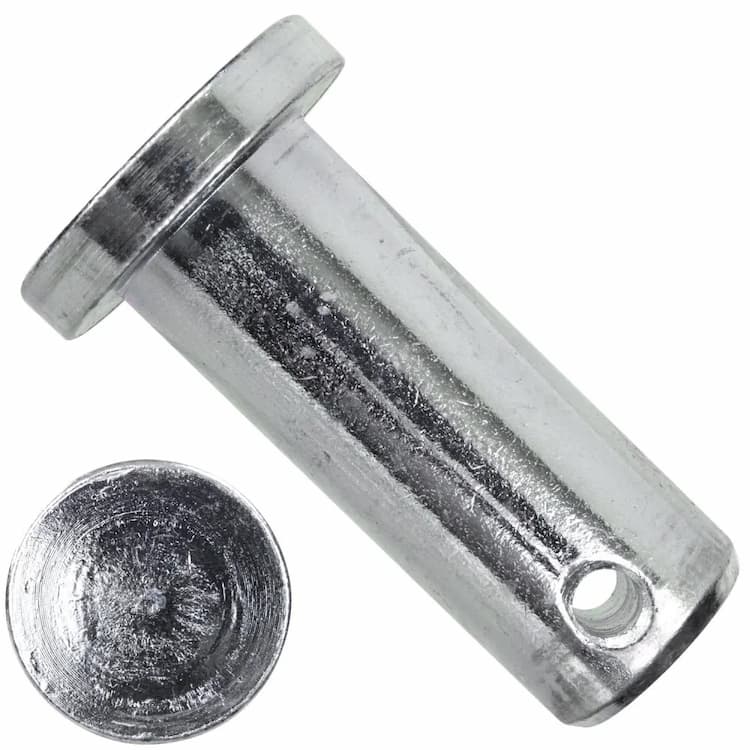 Штифт d12х40, DIN 1444 B / ISO 2341, цилиндрический с отверстием под шплинт, оцинкованный