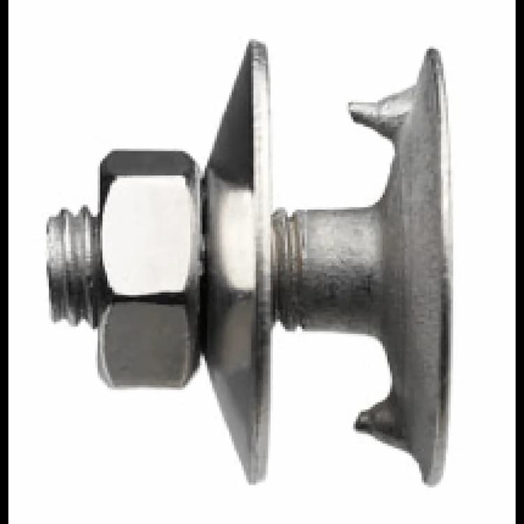 Болт 3.6 М8х40, DIN 15237 норийный (транспортерный) с гайкой и чашевидной шайбой