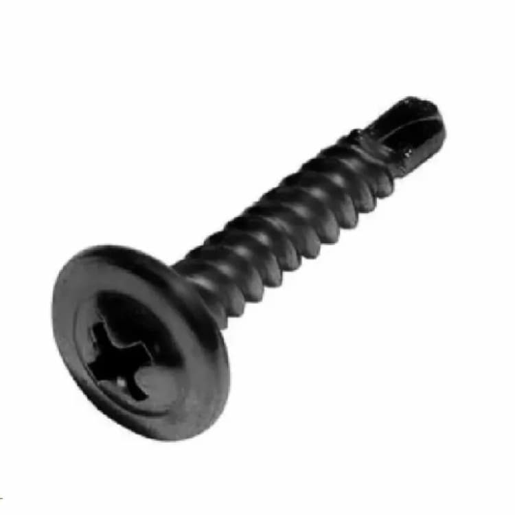 Саморез d4.2х19, с пресс-шайбой со сверлом КЛОП, фосфатированный