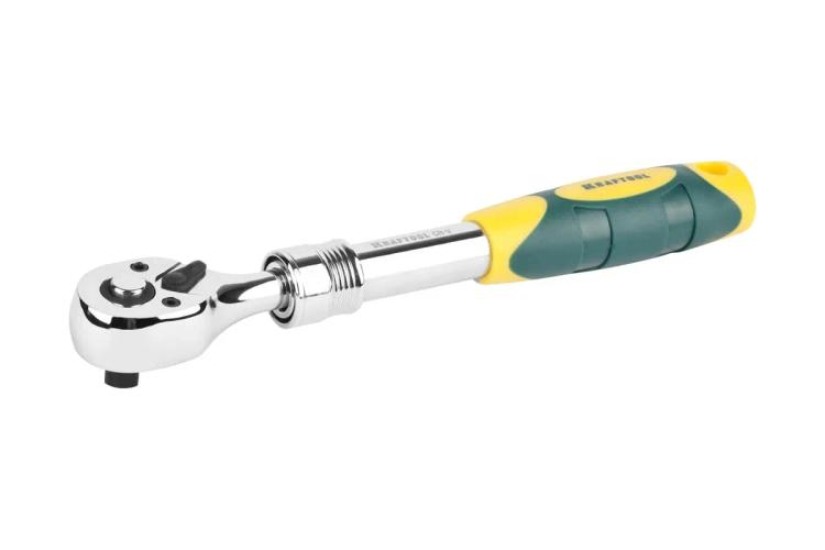Трещотка телескопическая 3/8″, 72 зуба, длина 220–320 мм, KRAFTOOL PRO 27798-3/8