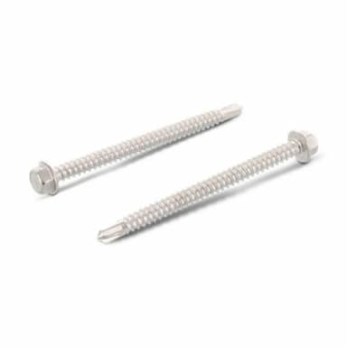 Саморез d5.5х22, DIN 7504 K с шестигранной головкой со сверлом JP76, нержавеющая сталь А2