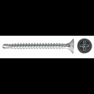 Саморез d4.2х60, гипсокартон-металл со сверлом СГМ-SD с потайной головкой PH, оцинкованный