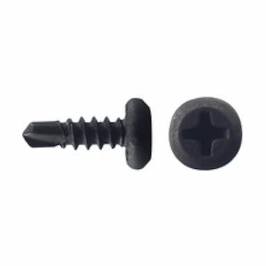 Саморез d3.5х9.5, с полуцилиндрической головкой PH со сверлом КЛОП, фосфатированный