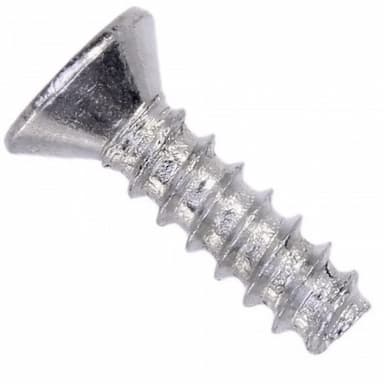 Саморез d4.8х19, DIN 7982 F / ISO 7050 f с потайной головкой тупоконечный PZ, оцинкованный