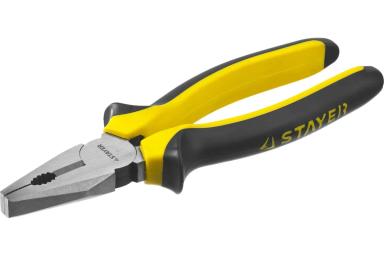 Плоскогубцы 200 мм комбинированные, STAYER STANDARD TopGrip 2205-1-20_z01