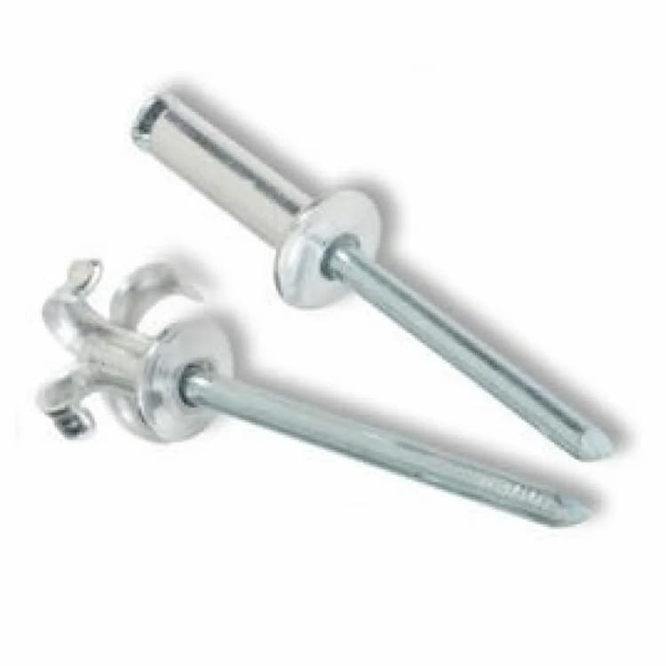 Заклёпка вытяжная d4.8х25, DIN 7337 A лепестковая распорная, Алюминий / Сталь (AL/ST)