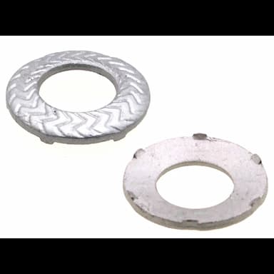 Шайба М10, DIN 6795 стопорная с насечкой контактная TECKENTRUP K, цинковые хлопья