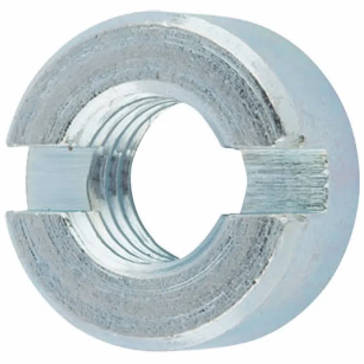 Гайка М12, DIN 546 круглая шлицевая, оцинкованная