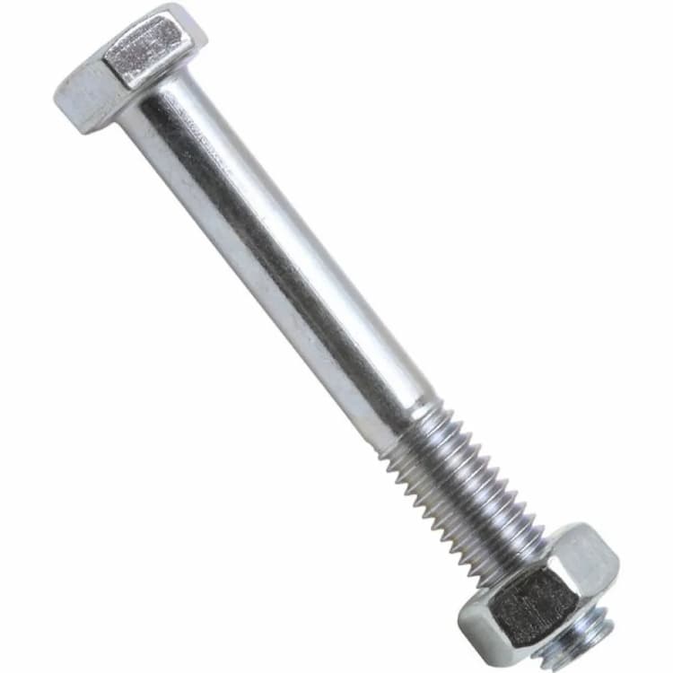 Болт М10х30, DIN 601 / ISO 4016 с шестигранной головкой с неполной резьбой и гайкой, оцинкованный