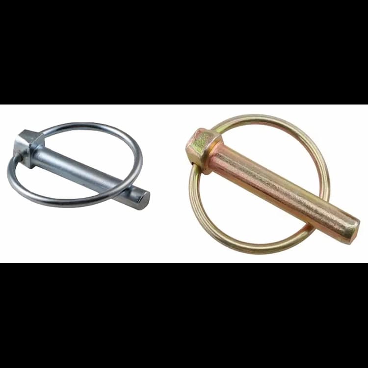 Шплинт d10х45, DIN 11023, быстросъёмный с кольцом, оцинкованный