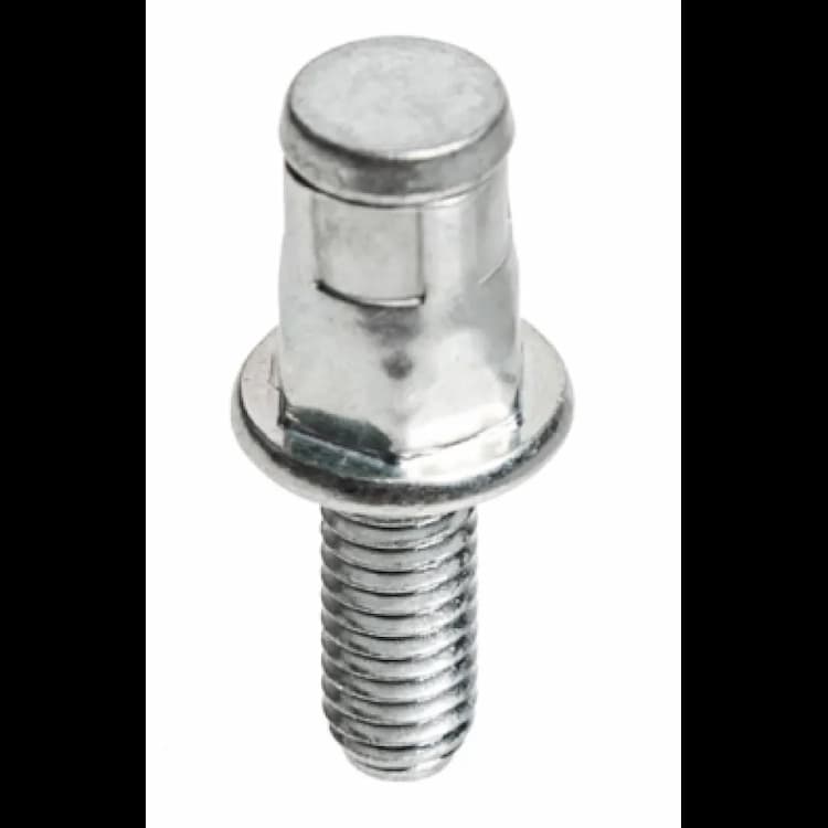 Заклёпка гаечная М6х15, шестигранная с цилиндрическим бортиком и наружной резьбой, оцинкованная