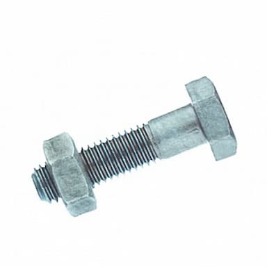 Болт М24х340, DIN 601 / ISO 4016 с шестигранной головкой с неполной резьбой и гайкой