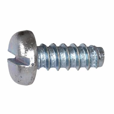 Саморез d2.9х6.5, DIN 7971 F / ISO 1481 f с полукруглой головкой тупоконечный с прямым шлицем, оцинкованный