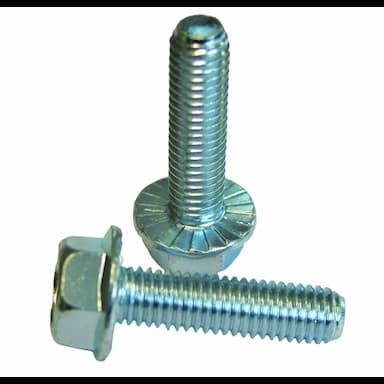 Болт 8.8 М6х10, DIN 6921 / ISO 4162 с шестигранной головкой с фланцем и насечкой на фланце, оцинкованный