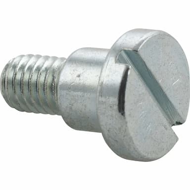 Винт 5.8 М10х10, DIN 923 ступенчатый установочный с цилиндрической головкой и прямым шлицем, оцинкованный